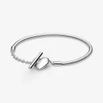 Браслет Pandora Moments Heart T-Bar Snake