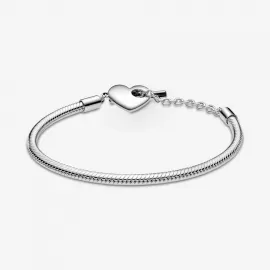 Браслет Pandora Moments Heart T-Bar Snake