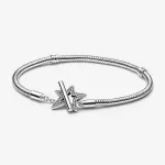 Браслет Pandora Moments Asymmetric Star T-bar Snake