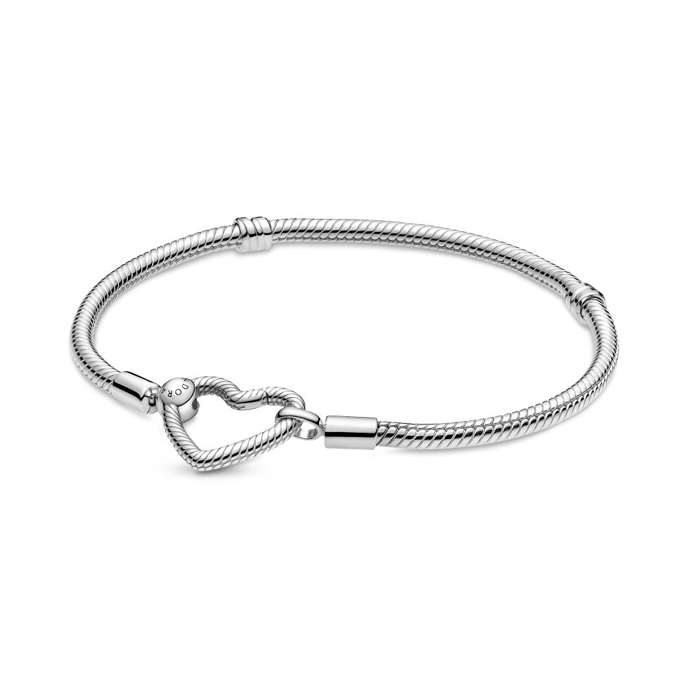 Браслет Pandora Moments Heart Closure Snake