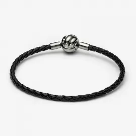 Браслет Pandora Moments Love Knot Braided Leather