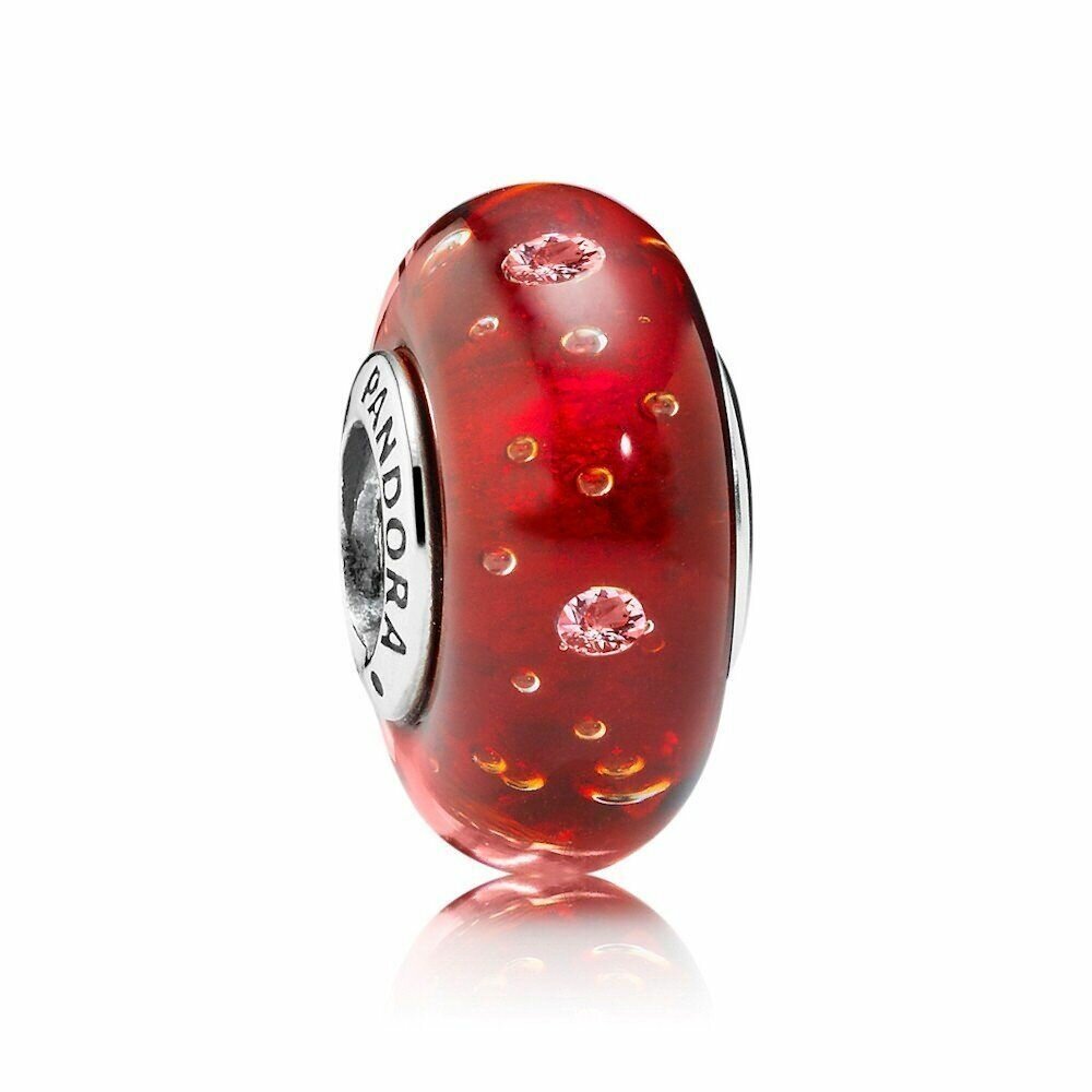 Шарм Pandora Red Effervescence Glass