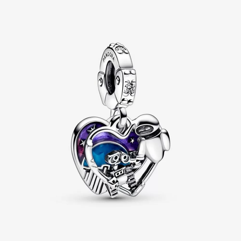 Шарм Pandora Disney Pixar Wall-E & Eve Glow-in-the-dark Dangle