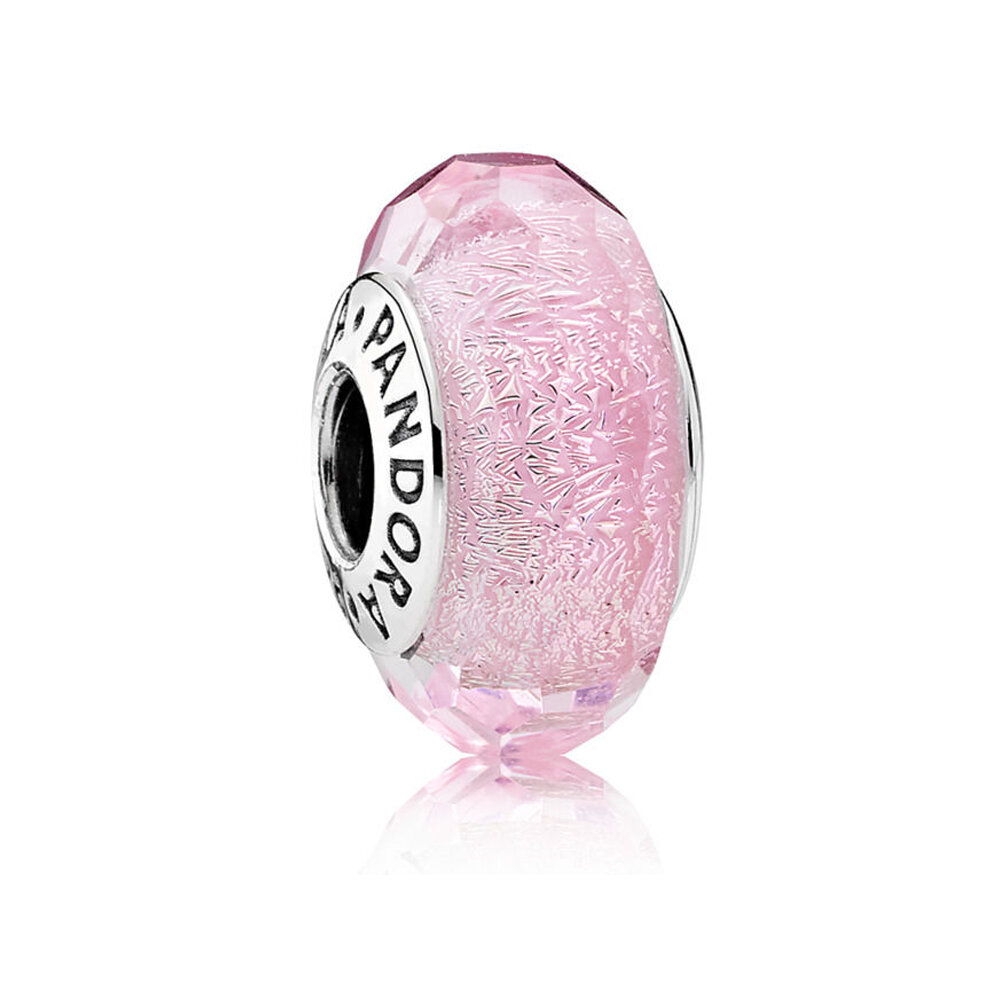Шарм Pandora Faceted Pink Murano Glass