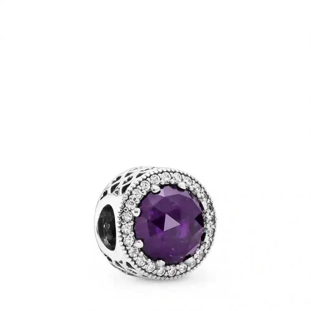 Шарм Pandora Radiant Hearts with Royal-Purple Crystal