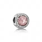 Шарм Pandora Radiant Hearts with Blush Pink Crystal