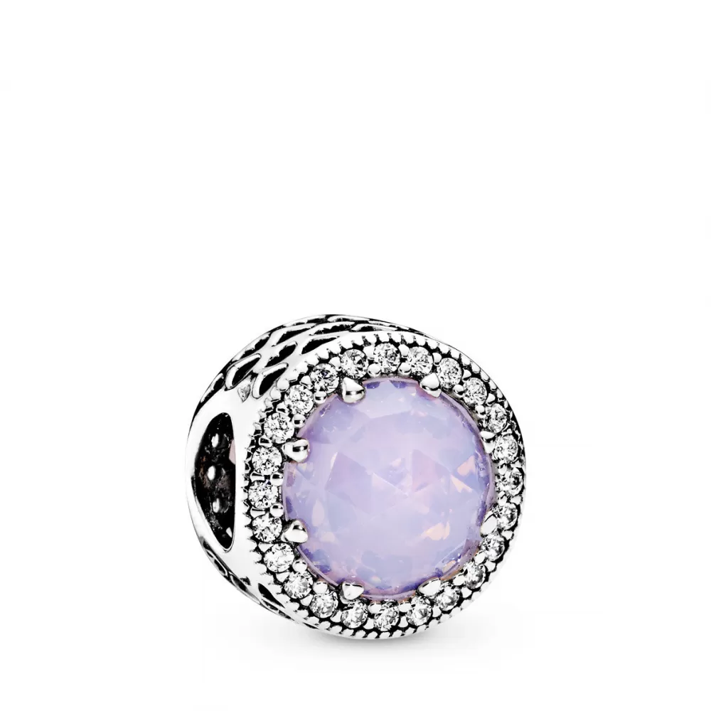 Шарм Pandora Radiant Hearts with Opalescent Pink Crystal
