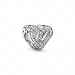 Шарм Pandora Sparkling Freehand Heart