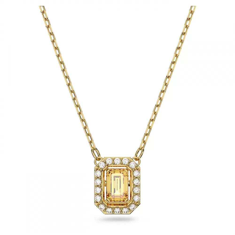 Колье Swarovski Millenia Octagon cut, Yellow| Кристаллы Сваровски