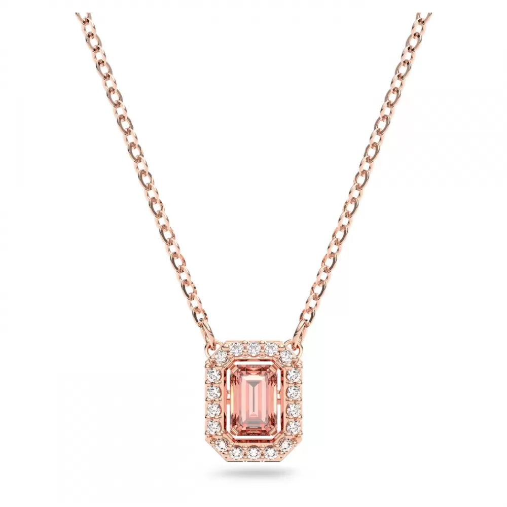 Колье Swarovski Millenia Octagon cut, Pink| Кристаллы Сваровски