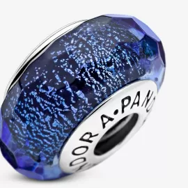 Шарм Pandora Faceted Blue Murano Glass