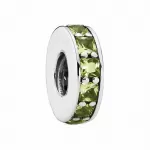Шарм Pandora Eternity Spacer with Olive-Green Crystal