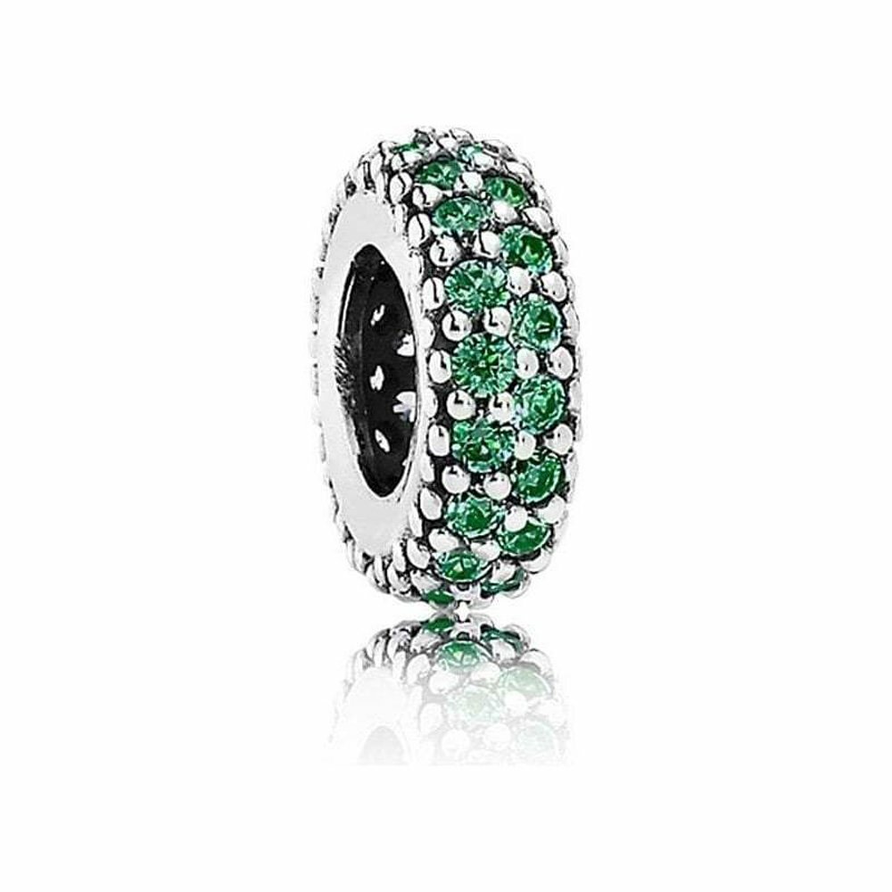 Шарм Pandora Green Sparkle Spacer