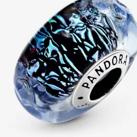 Шарм Pandora Wavy Dark Blue Murano Glass Ocean