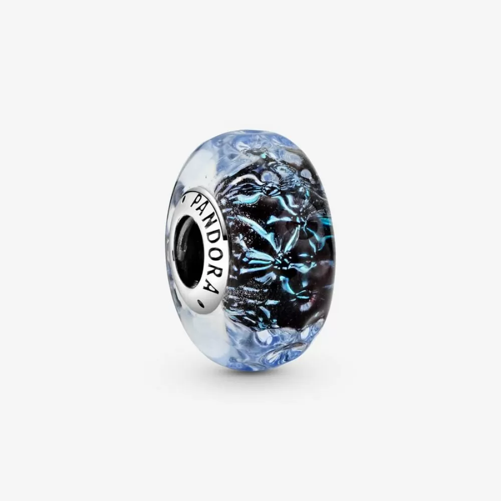 Шарм Pandora Wavy Dark Blue Murano Glass Ocean