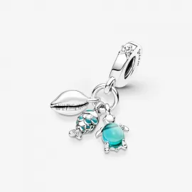Шарм Pandora Fish, Sea Turtle & Conch Triple Dangle