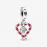 Шарм Pandora Double Candy Cane Heart Dangle