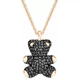 Колье Swarovski Мишка  Teddy Black| Кристаллы Swarovski