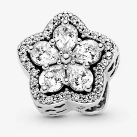 Шарм Pandora Sparkling Snowflake Pavé