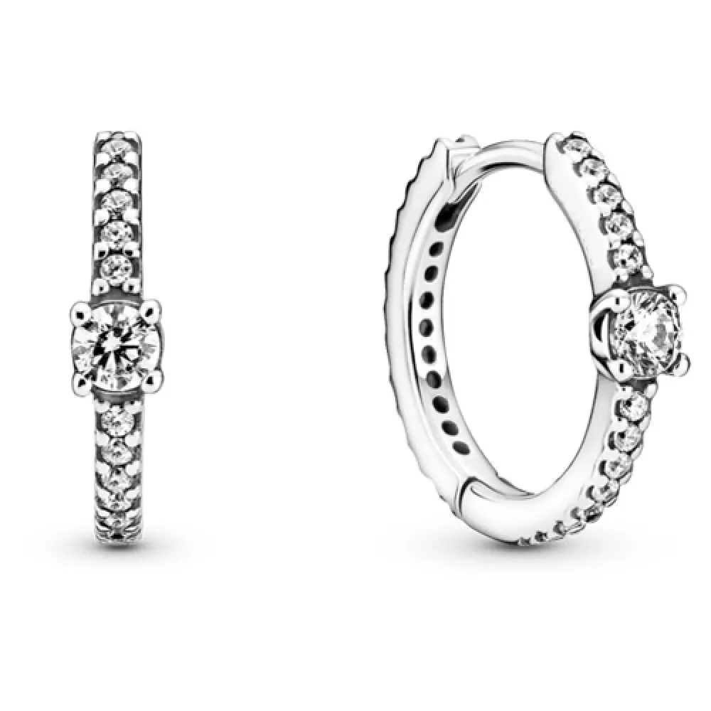 Серьги Pandora Sparkling Hoop