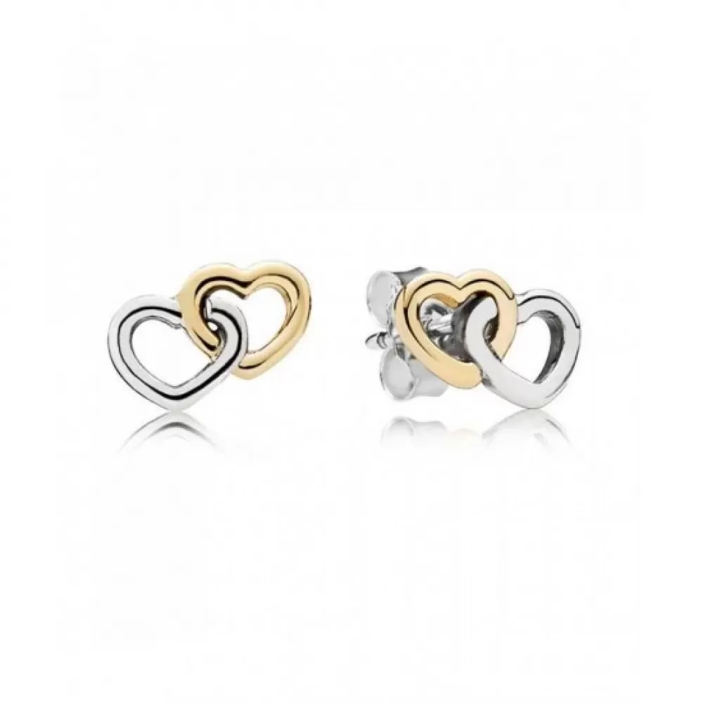 Серьги Pandora Interlocker Heart Stud