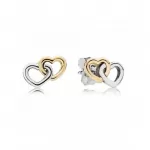 Серьги Pandora Interlocker Heart Stud