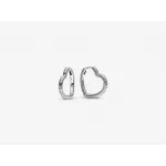 Серьги Pandora Heart Charm Hoop