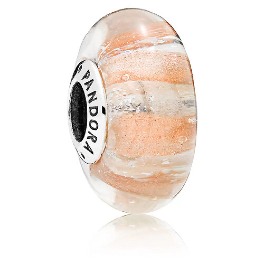 Шарм Пандоры Shimmering Stripe Murano Glass