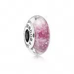 Шарм Пандоры Disney Pink Glass Charm