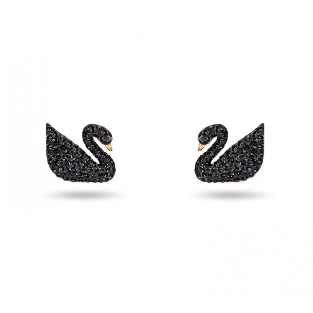 Серьги-пусеты Swarovski Iconic Swan / Лебеди / Кристаллы Сваровски