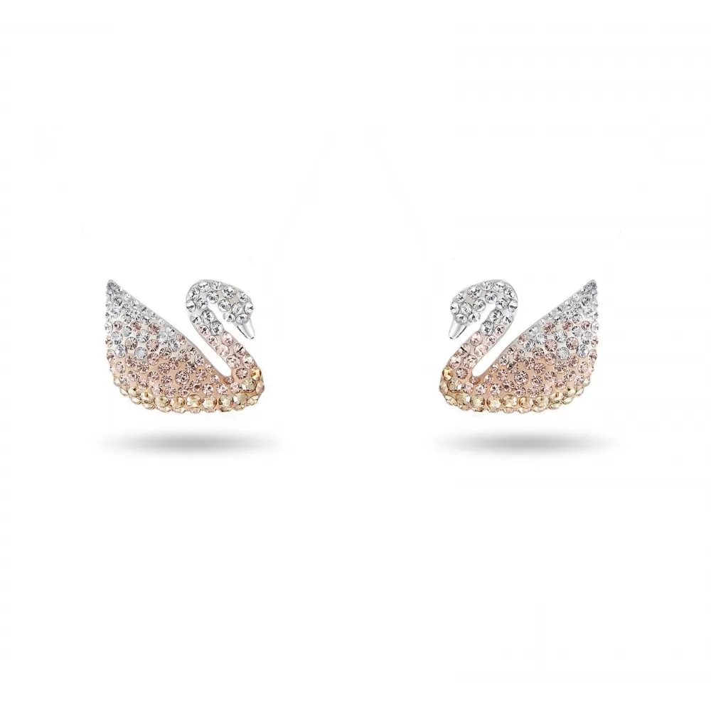 Серьги Swarovski Gradient Swan Pave / Лебеди / Кристаллы Сваровски