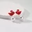 Серьги-джекеты Swarovski Red Iconic Swan / Лебеди / Кристаллы Сваровски