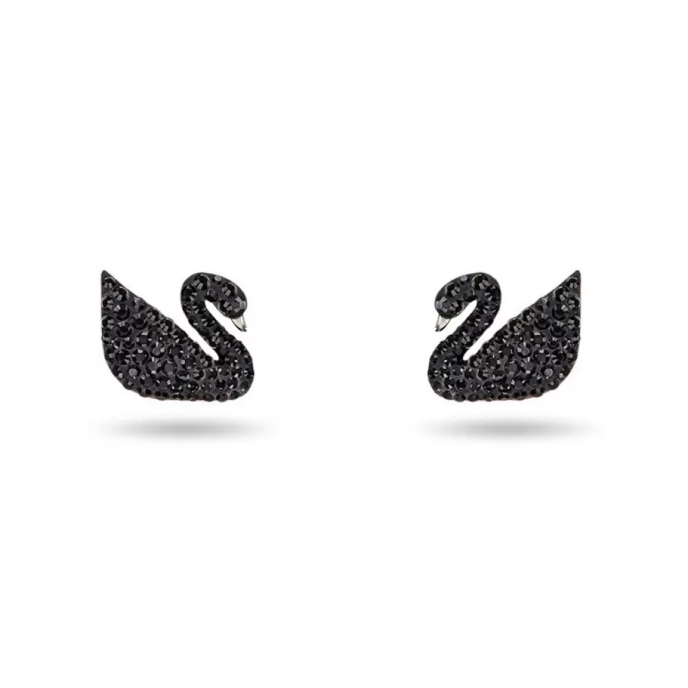Серьги-пусеты Swarovski Iconic Swan / Лебеди / Кристаллы Сваровски