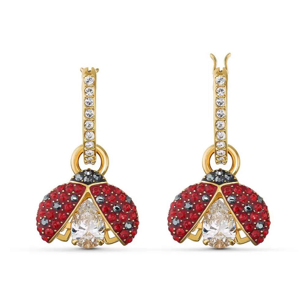 Серьги Swarovski Crystal Sparkling Dance Ladybug / Кристаллы Сваровски