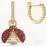 Серьги Swarovski Crystal Sparkling Dance Ladybug / Кристаллы Сваровски