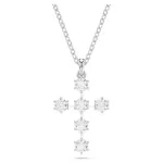 Колье Swarovski Крестик Round Cut | Кристаллы Сваровски