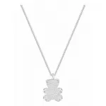 Колье  Swarovski Мишка Teddy | кристаллы Swarovski | White gold
